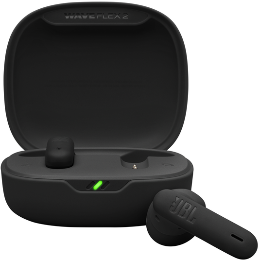 Handsfree Bluetooth JBL Wave Flex 2, TWS, ANC, MultiPoint, Čierna JBLWFLEX2BLK