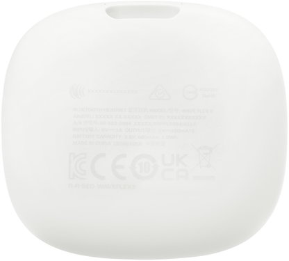 Handsfree Bluetooth JBL Wave Flex 2, TWS, ANC, MultiPoint, Biela JBLWFLEX2WHT