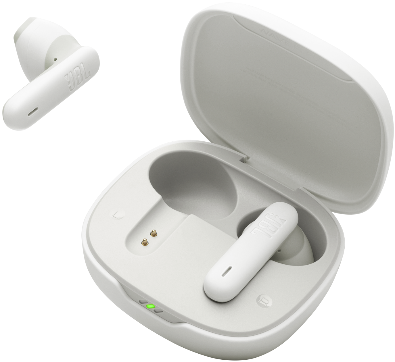 Handsfree Bluetooth JBL Wave Flex 2, TWS, ANC, MultiPoint, Biela JBLWFLEX2WHT
