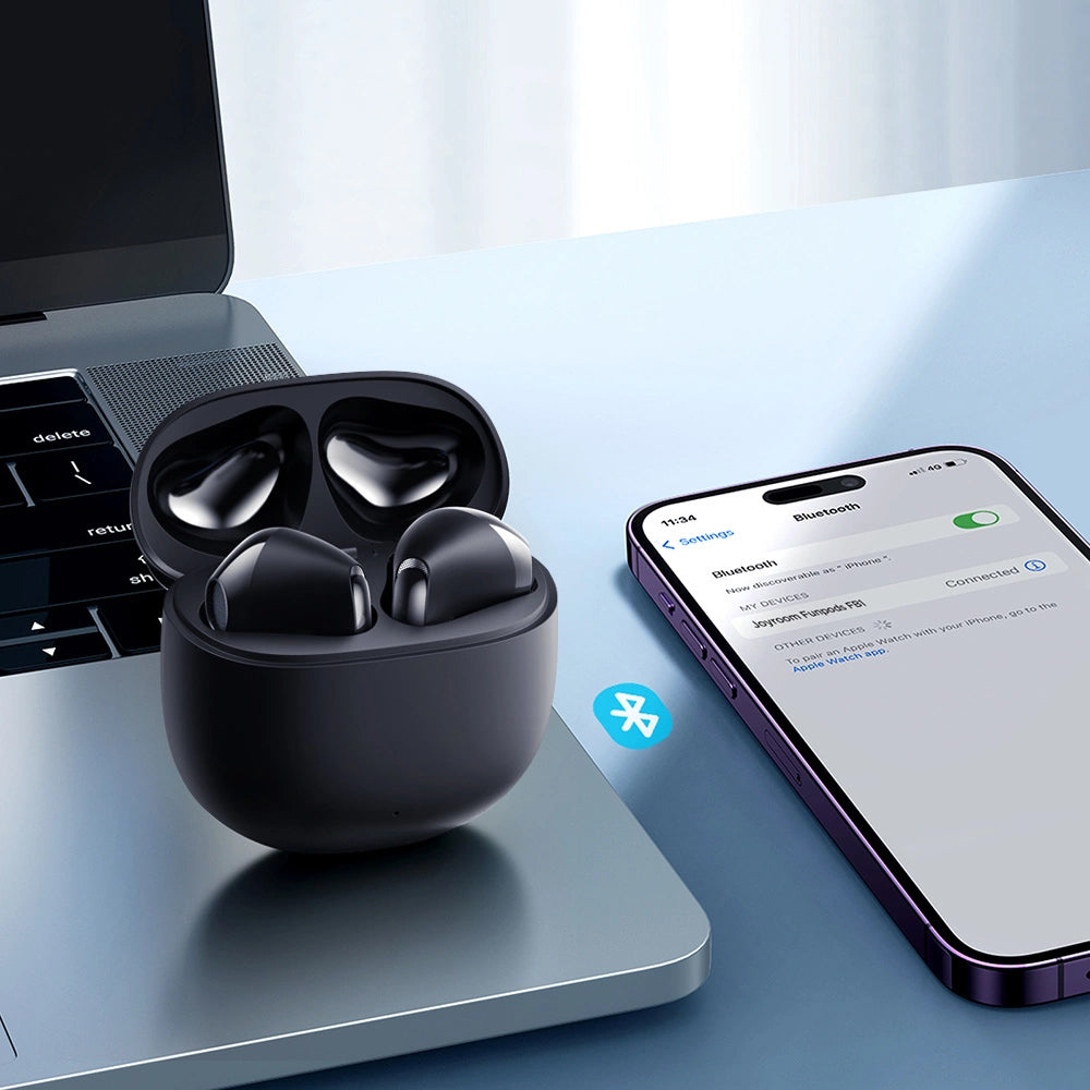 Handsfree Bluetooth Joyroom Funpods JR-FB1, TWS, ANC, Čierna