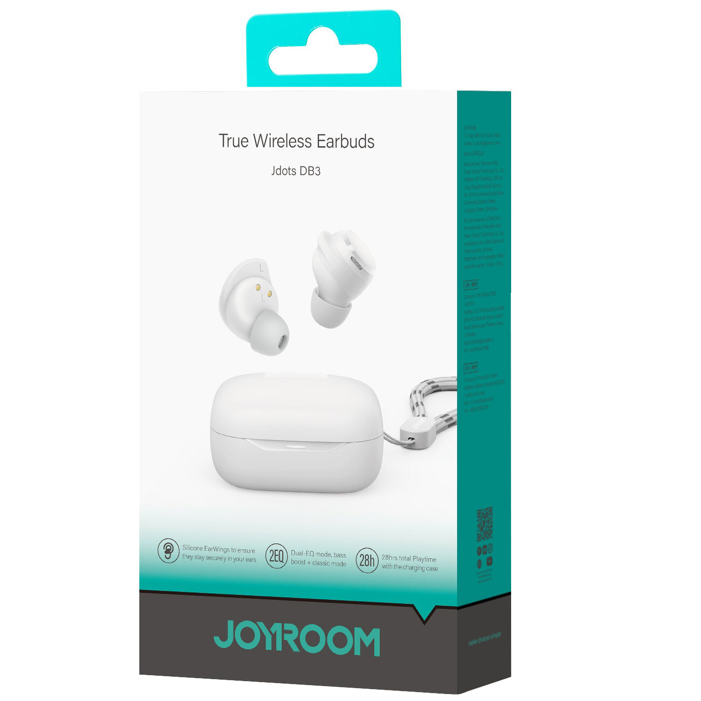 Handsfree Bluetooth Joyroom Jdots JR-DB3, TWS, Biela