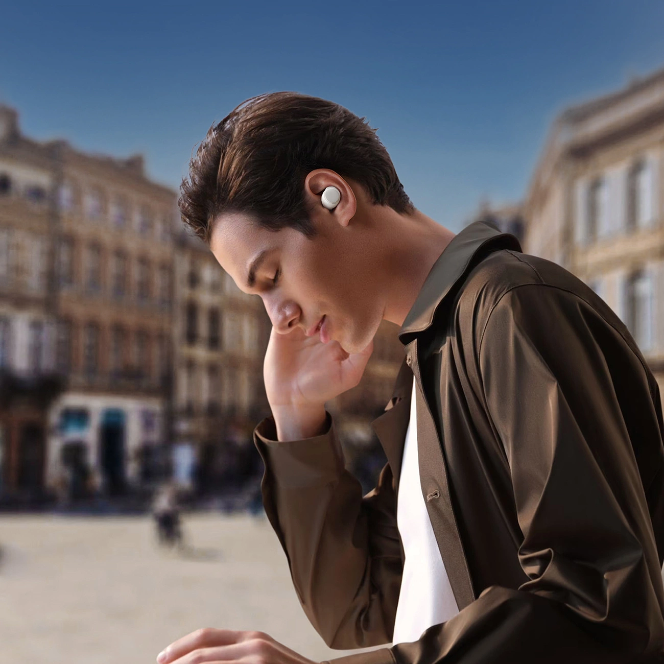 Handsfree Bluetooth Joyroom Jdots JR-DB3, TWS, Biela