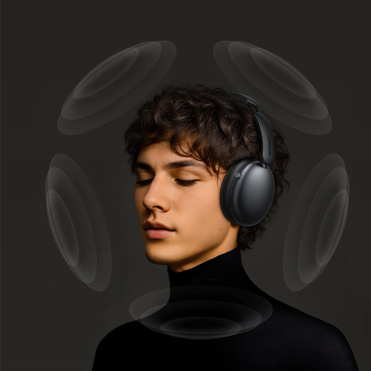 Handsfree Bluetooth Joyroom JR-JH1, A2DP, ANC, Čierna