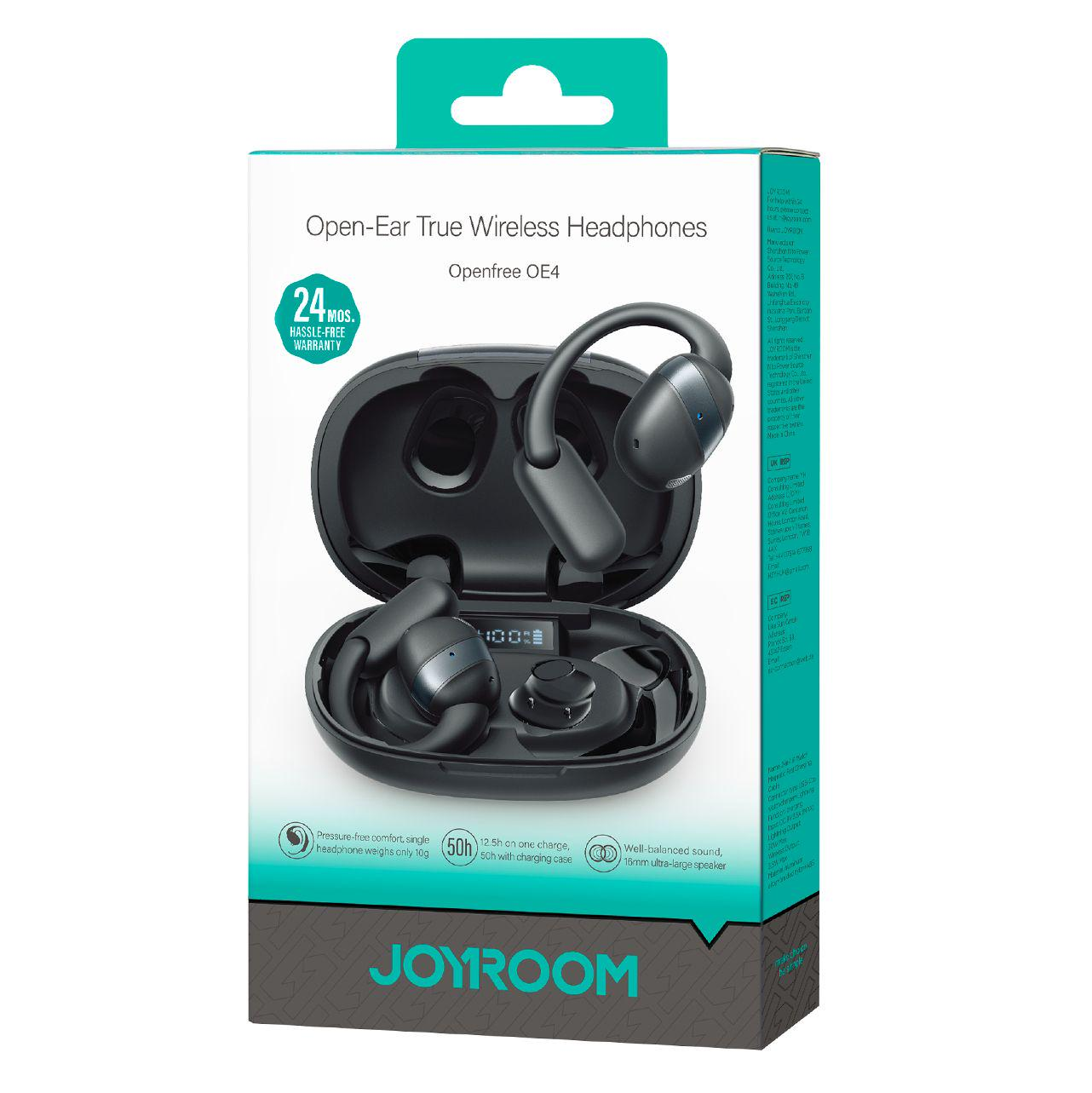 Handsfree Bluetooth Joyroom Open Ear JR-OE4, TWS, Čierna