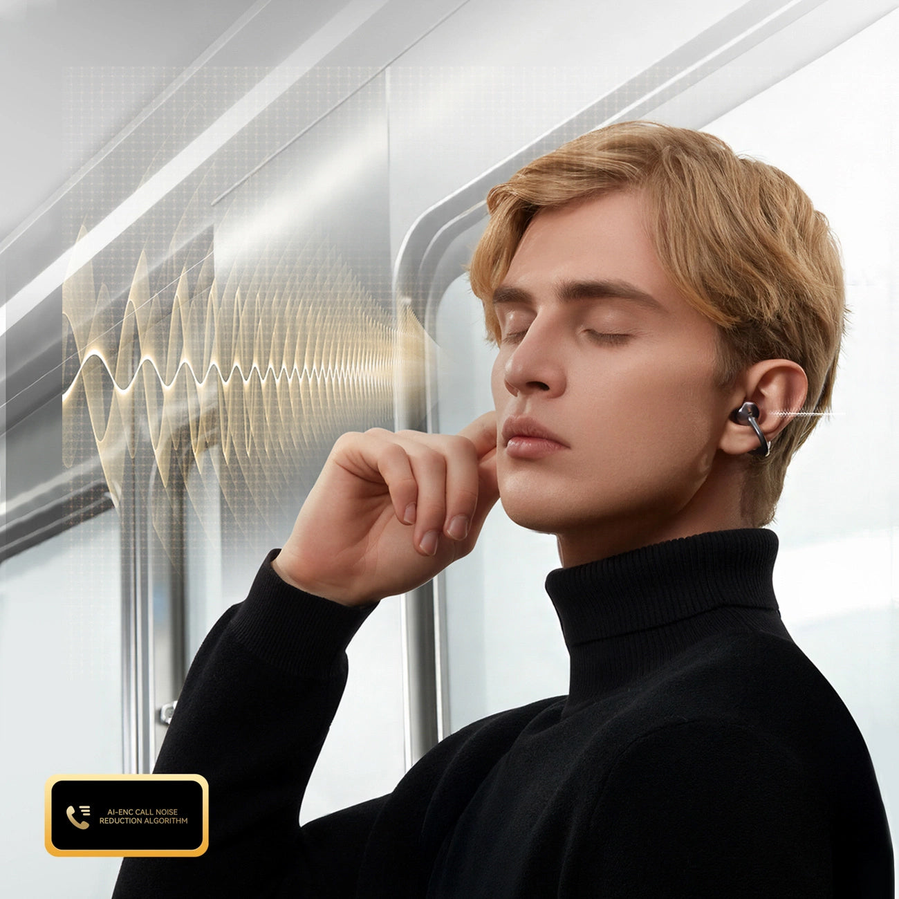 Handsfree Bluetooth Joyroom Openfree JR-OE3, TWS, Strieborný