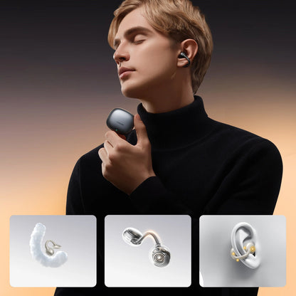 Handsfree Bluetooth Joyroom Openfree JR-OE3, TWS, Strieborný