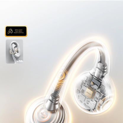 Handsfree Bluetooth Joyroom Openfree JR-OE3, TWS, Strieborný