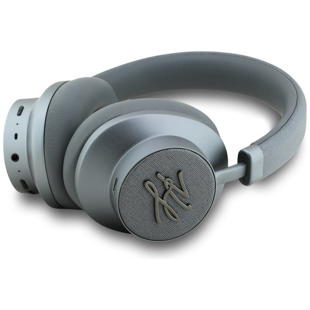 Handsfree Bluetooth Karl Lagerfeld Grained Initials, A2DP, ANC, Sivá