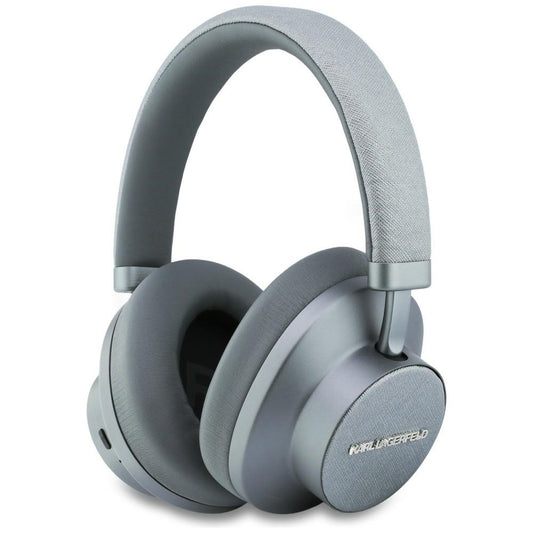 Handsfree Bluetooth Karl Lagerfeld Saffiano Elongated, A2DP, ANC, Sivá