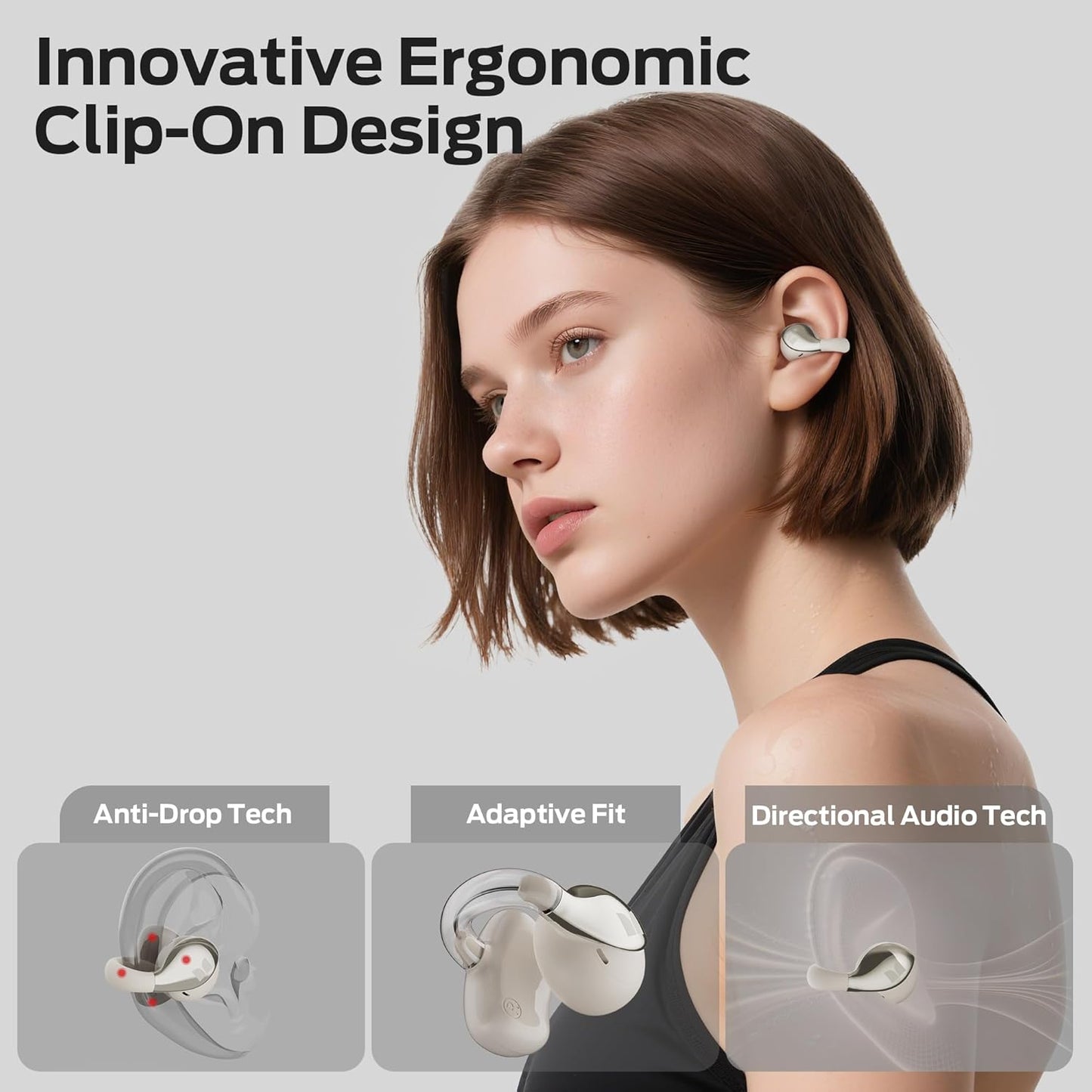 Handsfree Bluetooth Monster AC225, TWS, Svetlo krémová