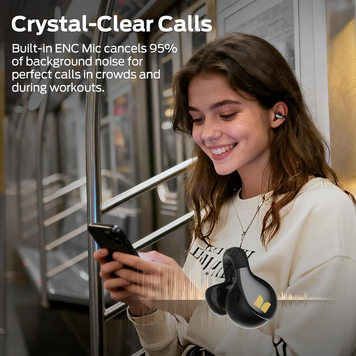 Handsfree Bluetooth Monster AC225, TWS, Čierna