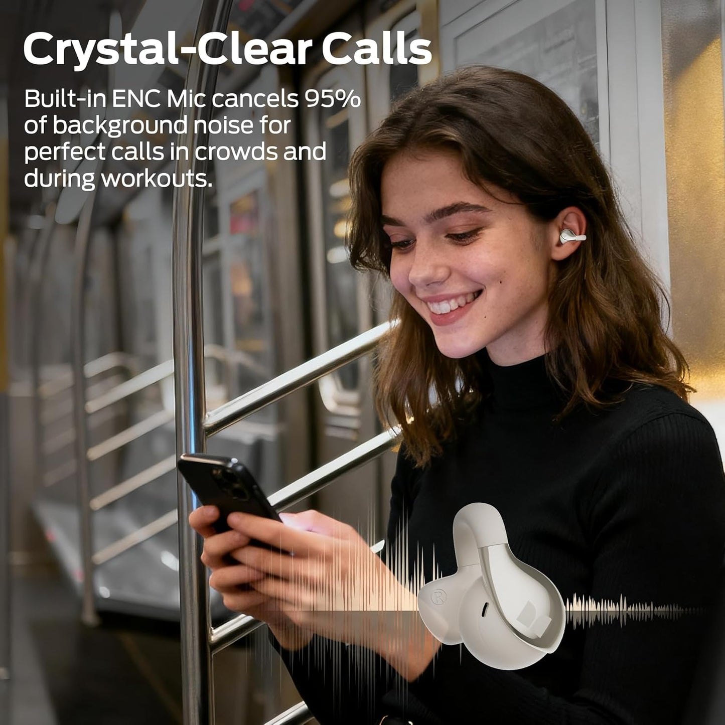 Handsfree Bluetooth Monster AC225, TWS, Svetlo krémová