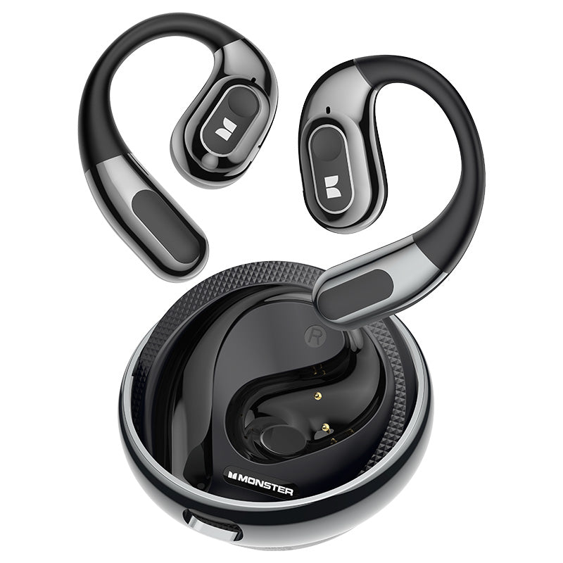 Handsfree Bluetooth Monster AC330 AI Preklad, TWS, Čierna