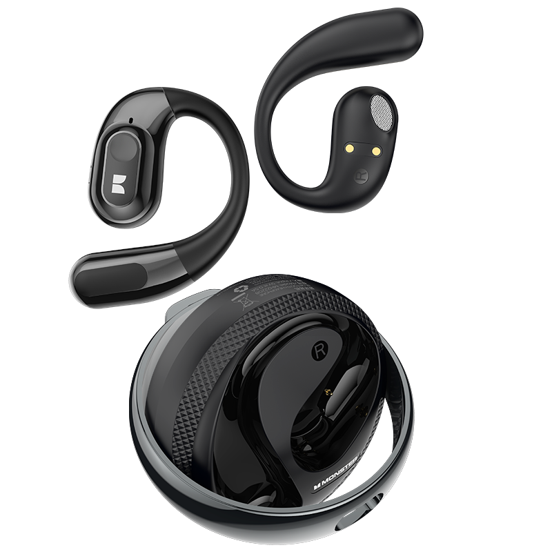 Handsfree Bluetooth Monster AC330 AI Preklad, TWS, Čierna