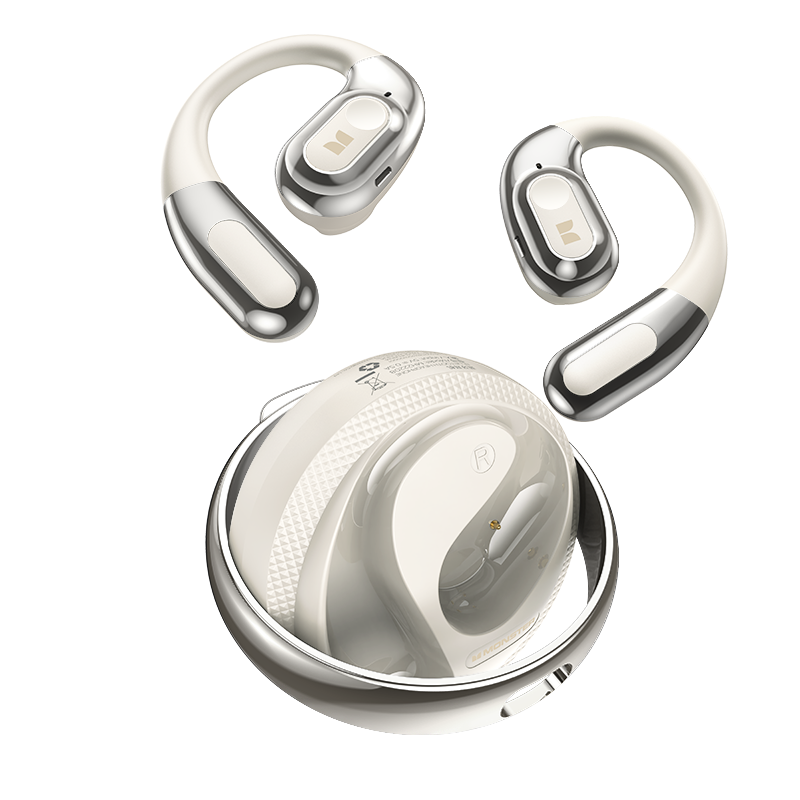 Handsfree Bluetooth Monster AC330 AI Translation, TWS, White