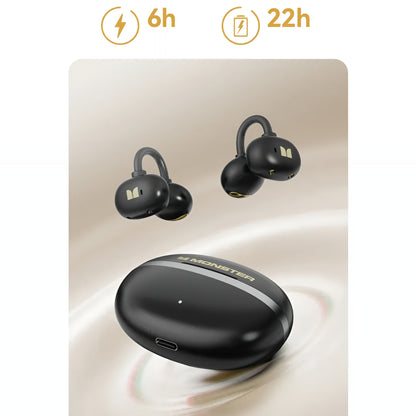 Handsfree Bluetooth Monster AirClip AC200, TWS, Čierna