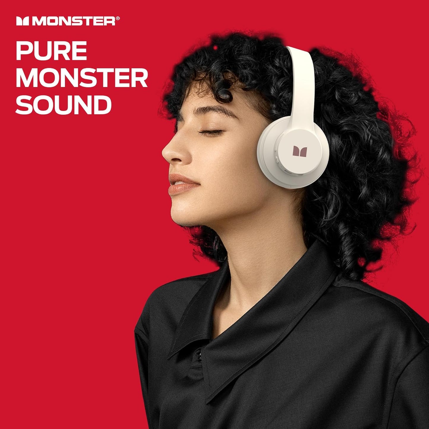 Bluetooth handsfree Monster Mission 100, MultiPoint, A2DP, ANC, biela
