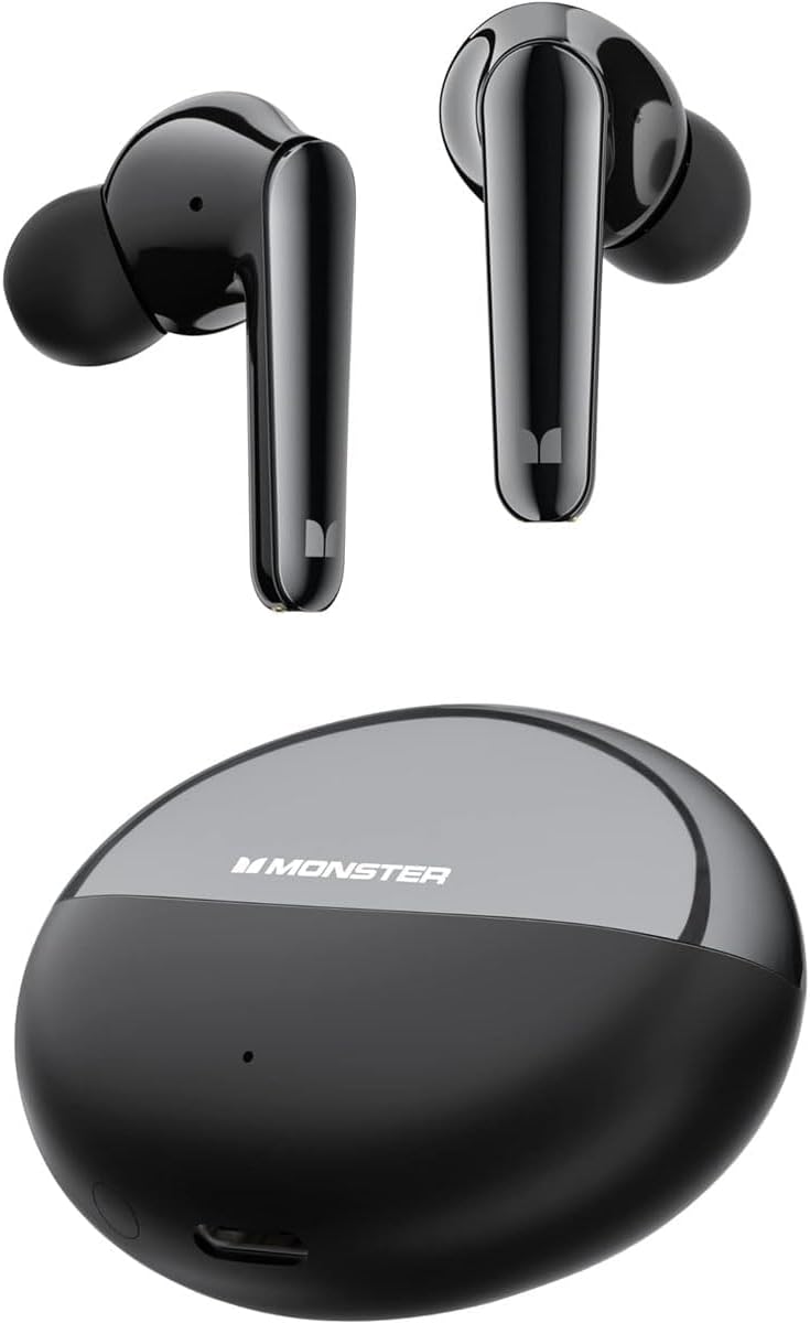 Bluetooth handsfree Monster N-Lite 203 AirLinks, TWS, čierna
