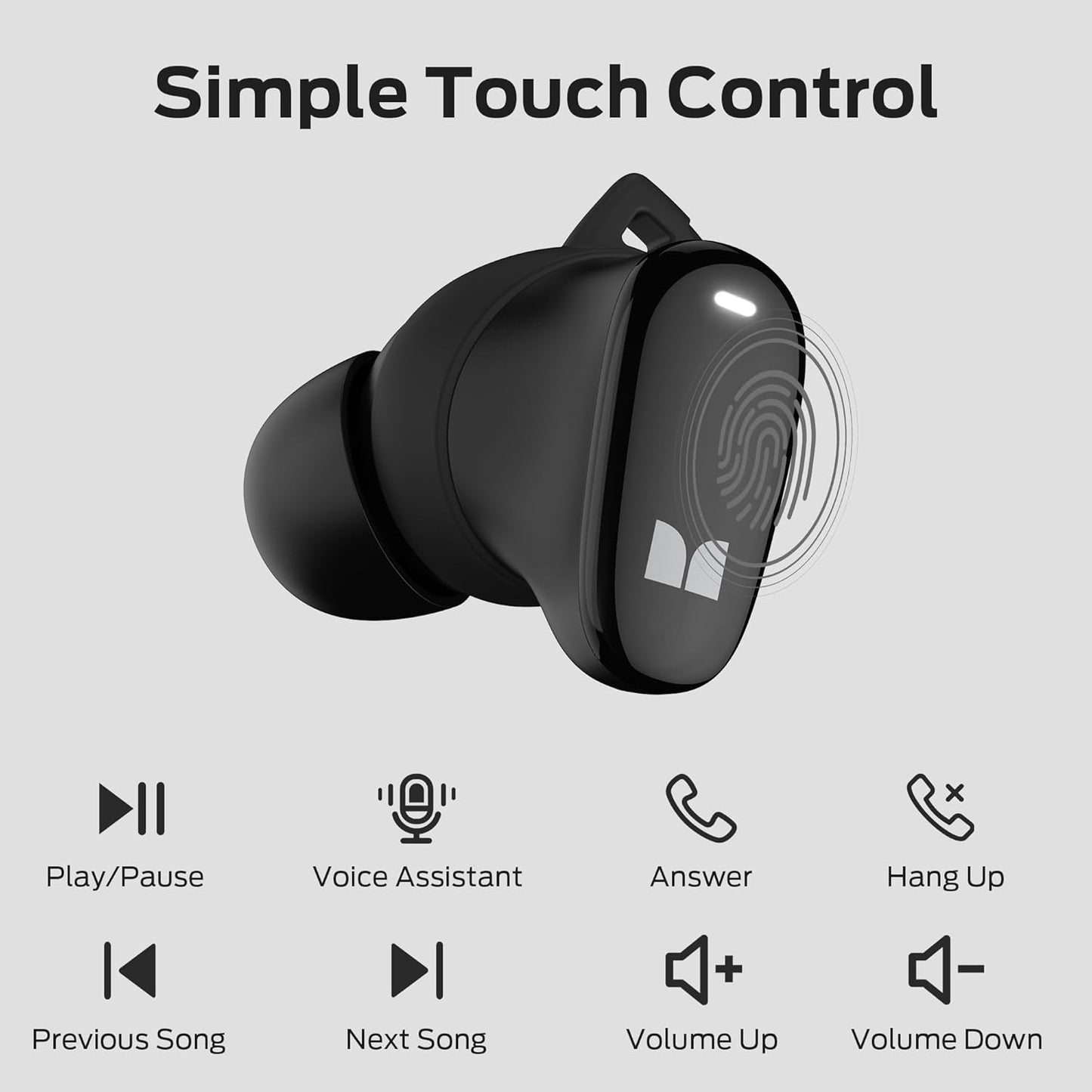 Handsfree Bluetooth Monster N-Lite 206, TWS, Čierna