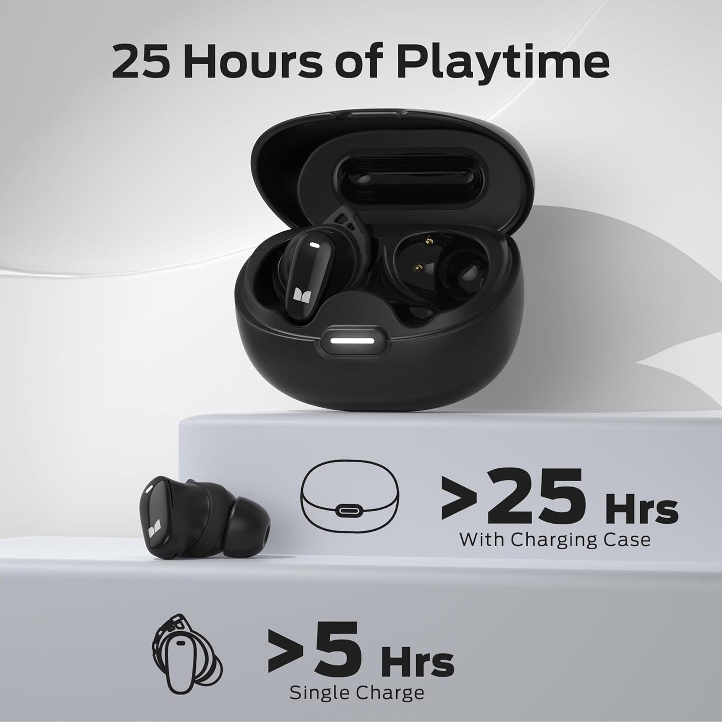 Handsfree Bluetooth Monster N-Lite 206, TWS, Čierna