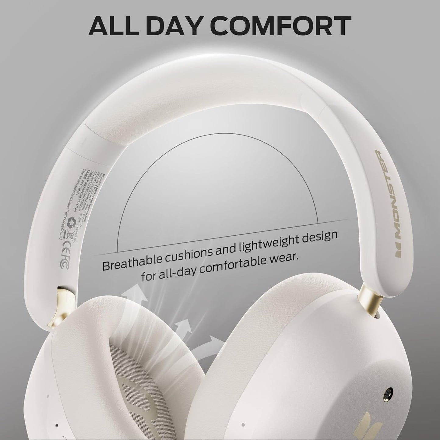 Handsfree Bluetooth Monster Persona 6th, MultiPoint, A2DP, ANC, Biela