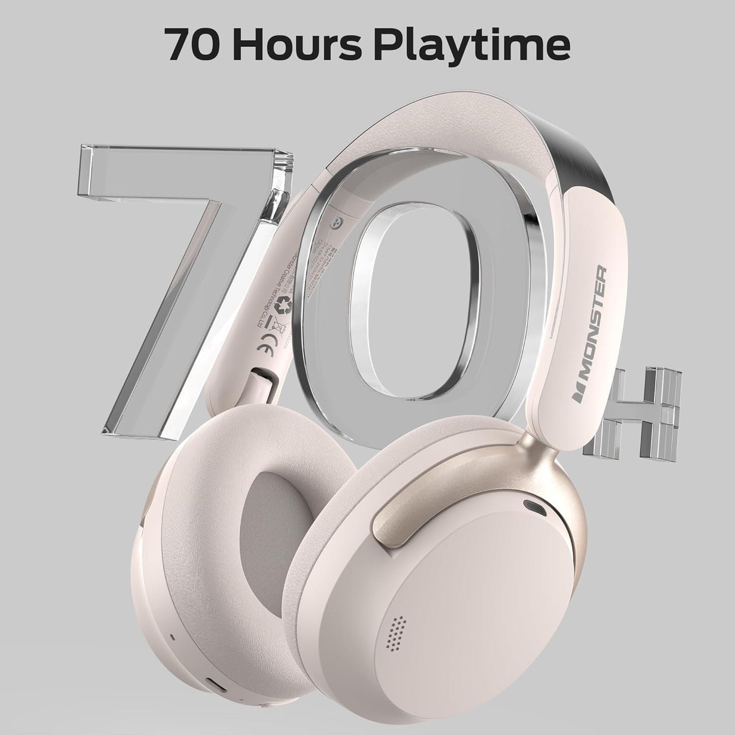 Handsfree Bluetooth Monster Persona 3rd, MultiPoint, A2DP, ANC, Biela