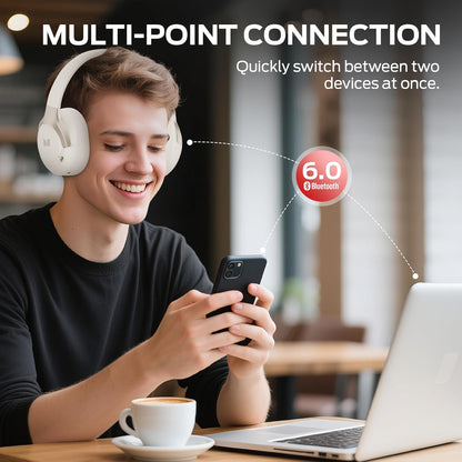 Bluetooth Handsfree Monster Persona 5th, MultiPoint, A2DP, ANC, White