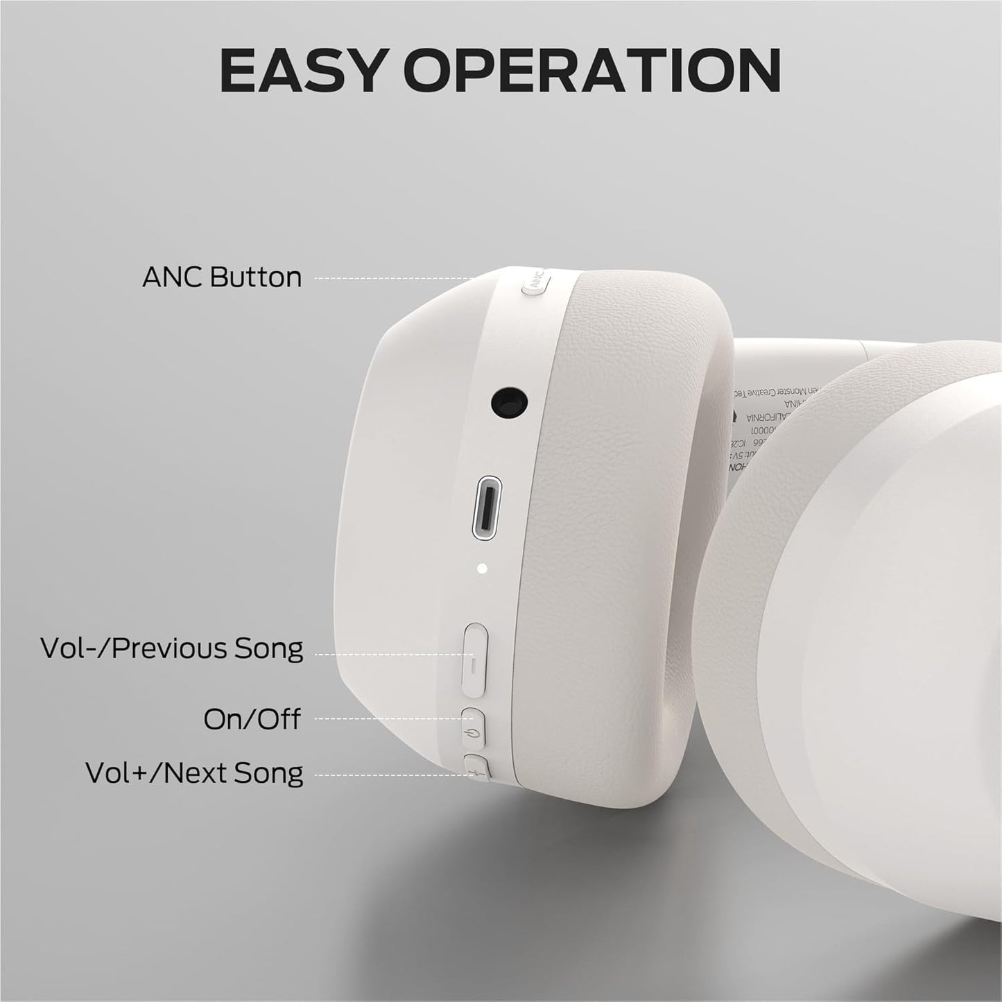Handsfree Bluetooth Monster Persona 6th, MultiPoint, A2DP, ANC, Biela