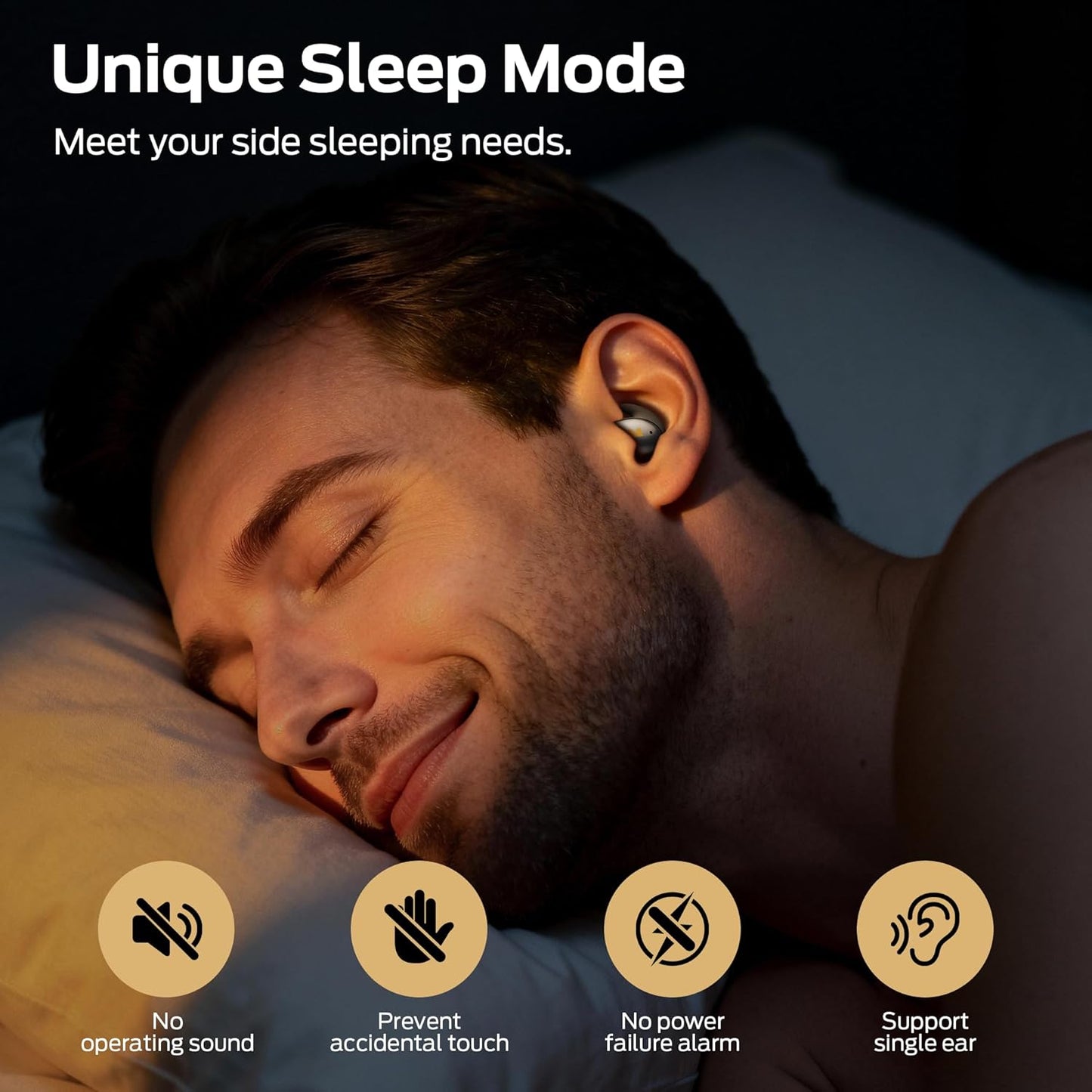 Handsfree Bluetooth Monster Sleep Ear100, TWS, Čierna