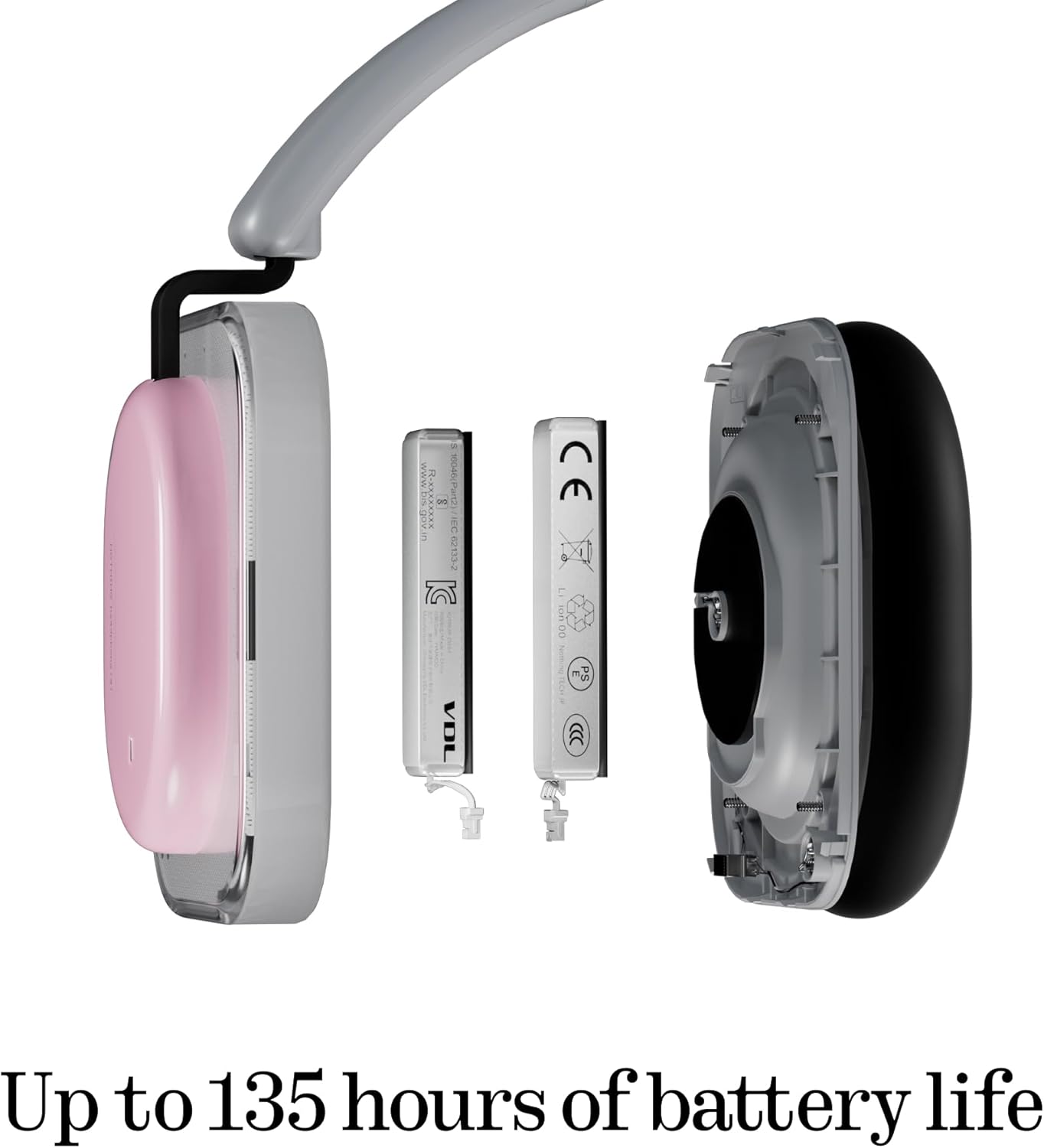 Handsfree Bluetooth Nothing Headphone (a), MultiPoint, A2DP, ANC, Čierna