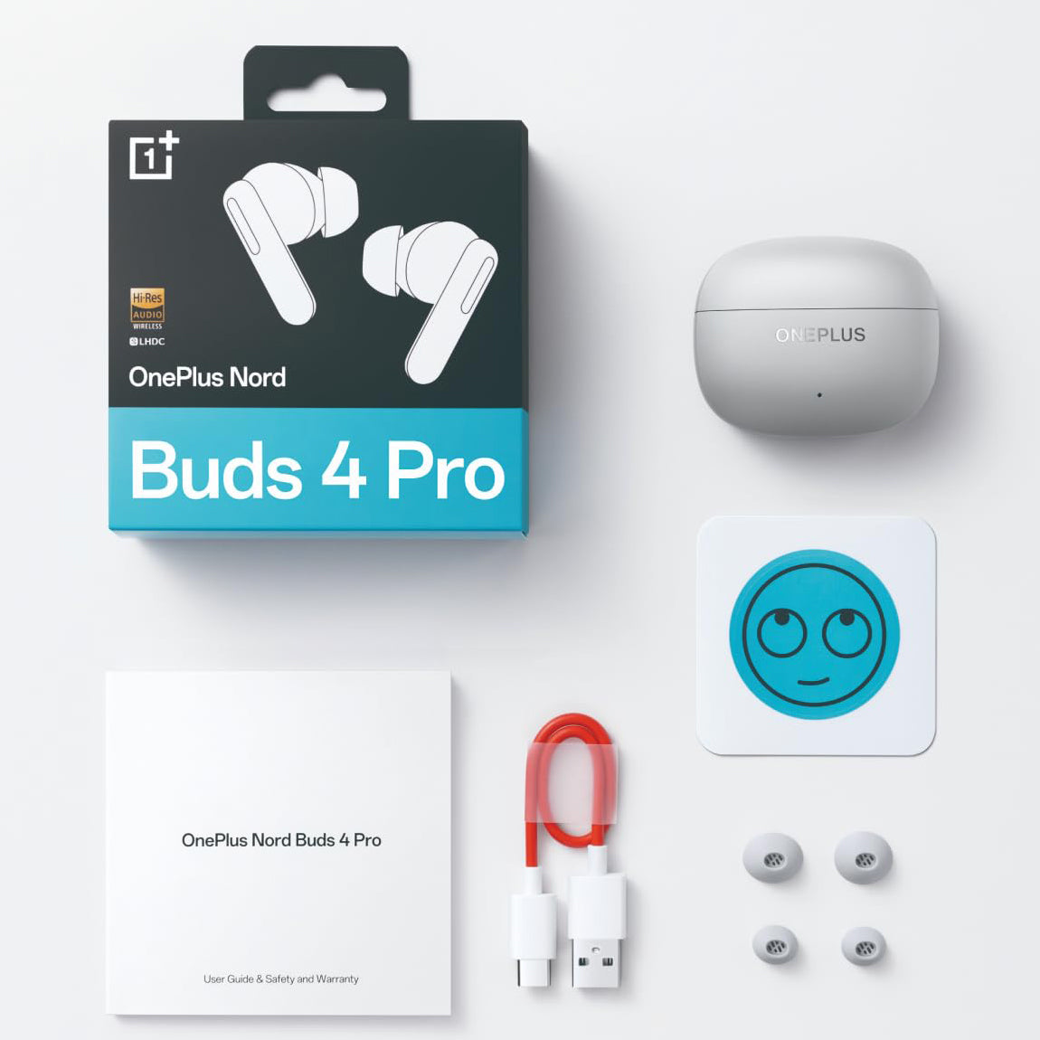 Handsfree Bluetooth OnePlus Nord Buds 4 Pro, Sivá 5481159287