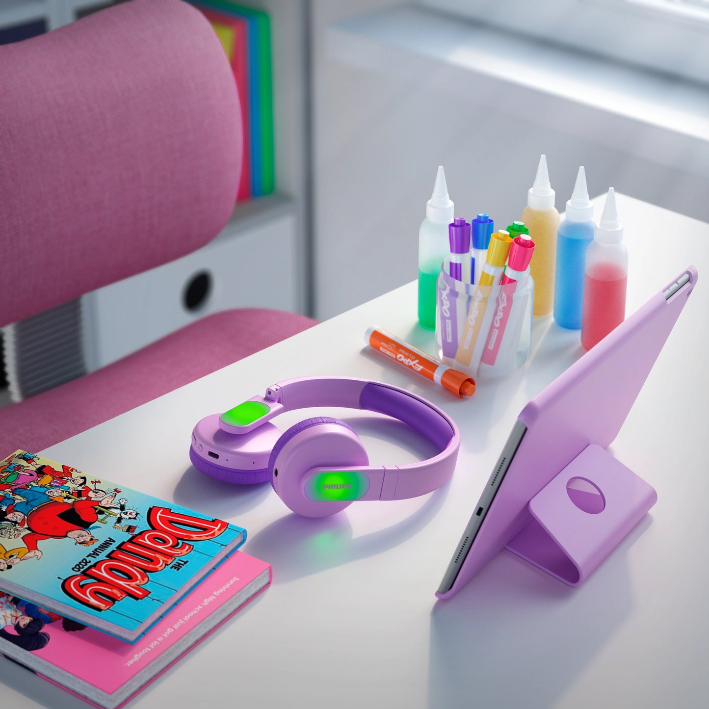 Handsfree Bluetooth Philips Kids, A2DP, Ružová TAK4206PK/00