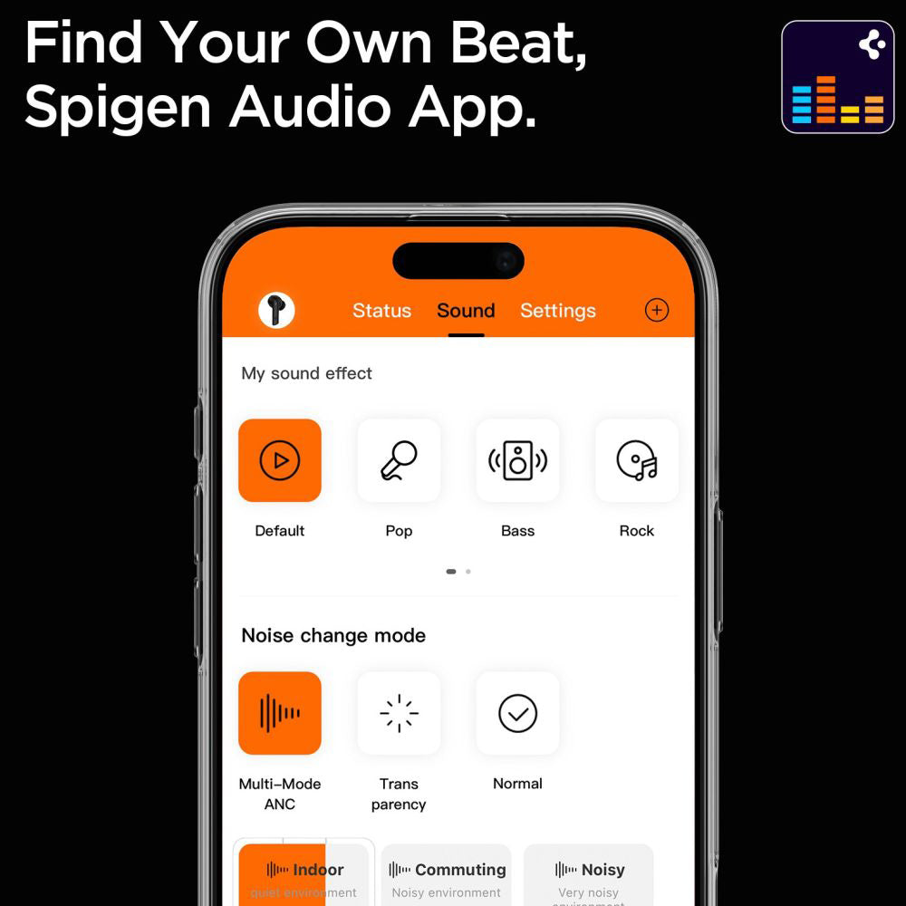 Handsfree Bluetooth Spigen SA2401, TWS, ANC, Čierna