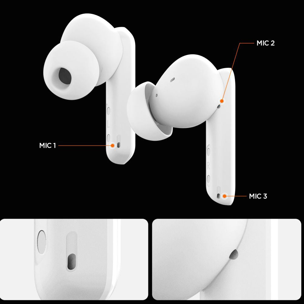 Handsfree Bluetooth Spigen SA2402, TWS, ANC, Čierna ASD07888