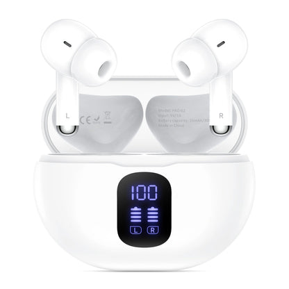 Handsfree Bluetooth Tech-Protect Ultraboost Pro G2, TWS, Biela