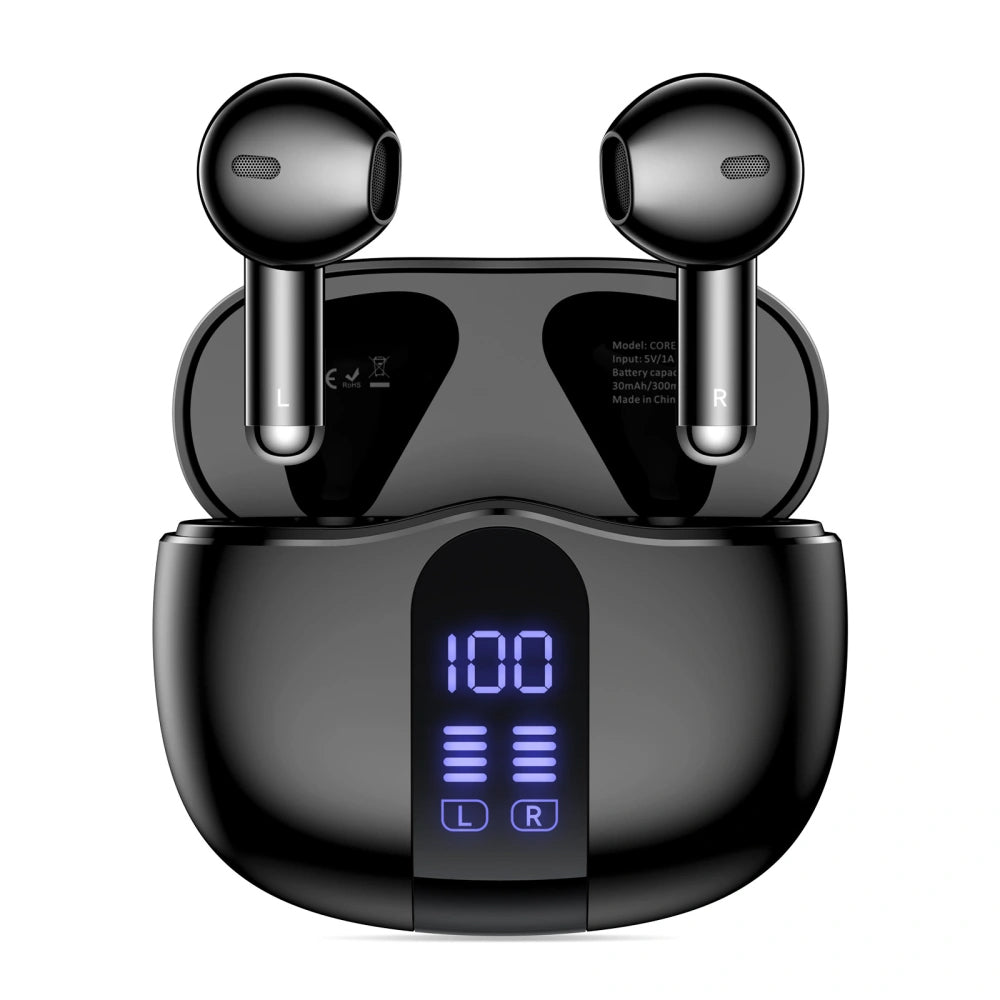 Handsfree Bluetooth Tech-Protect Ultraboost Core G2, TWS, Čierna