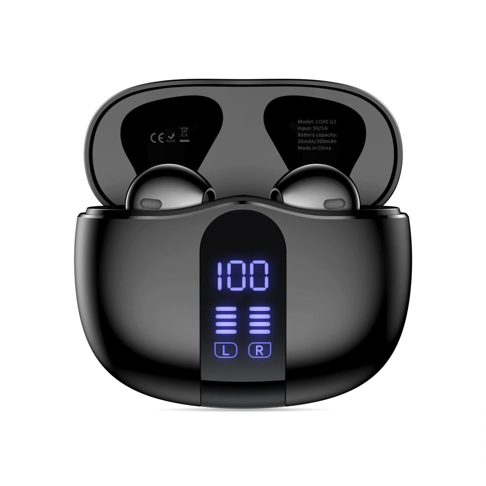 Handsfree Bluetooth Tech-Protect Ultraboost Core G2, TWS, Čierna