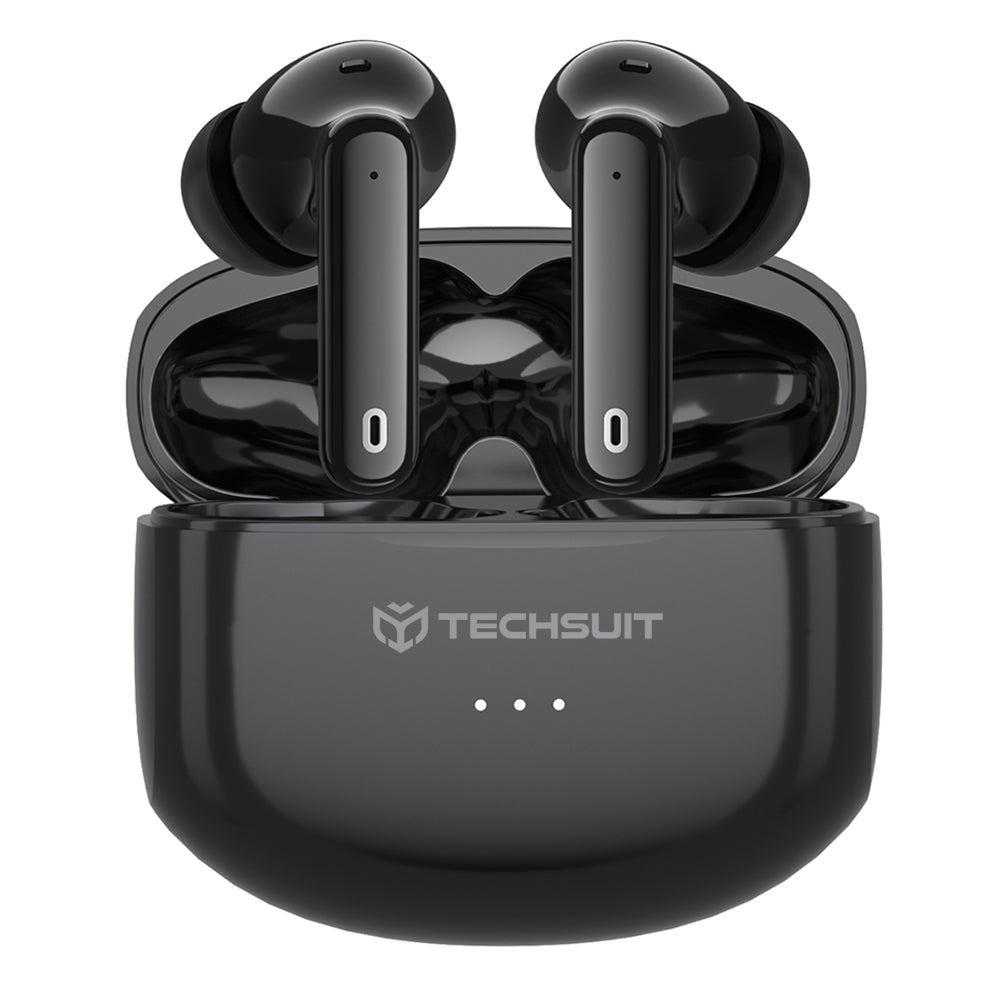 Handsfree Bluetooth Techsuit CW1 Audira Pro, TWS, ANC, Čierna