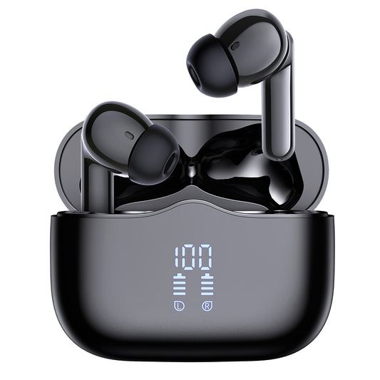 Handsfree Bluetooth Techsuit CW2 VelarX One, TWS, ANC, Čierna