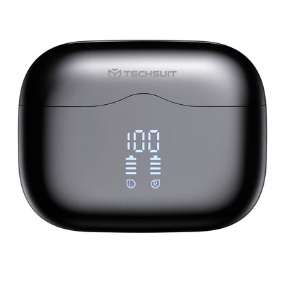 Handsfree Bluetooth Techsuit CW2 VelarX One, TWS, ANC, Čierna