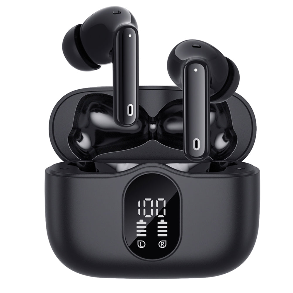 Handsfree Bluetooth Techsuit CW3 WaveBeat 100, TWS, ANC, Čierna