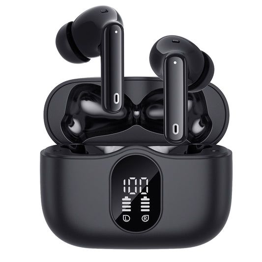 Handsfree Bluetooth Techsuit CW3 WaveBeat 100, TWS, ANC, Čierna