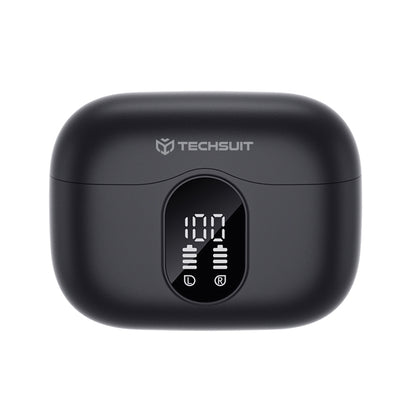 Handsfree Bluetooth Techsuit CW3 WaveBeat 100, TWS, ANC, Čierna