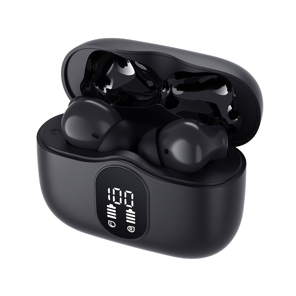 Handsfree Bluetooth Techsuit CW3 WaveBeat 100, TWS, ANC, Čierna