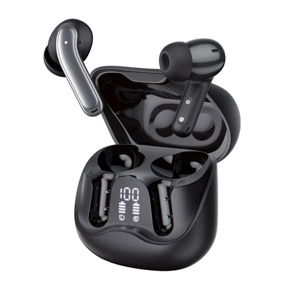 Handsfree Bluetooth Techsuit CW5 EchoFit Pro, TWS, ANC, MultiPoint, Čierna