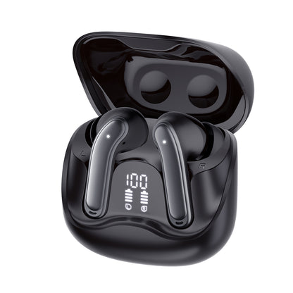 Handsfree Bluetooth Techsuit CW5 EchoFit Pro, TWS, ANC, MultiPoint, Čierna
