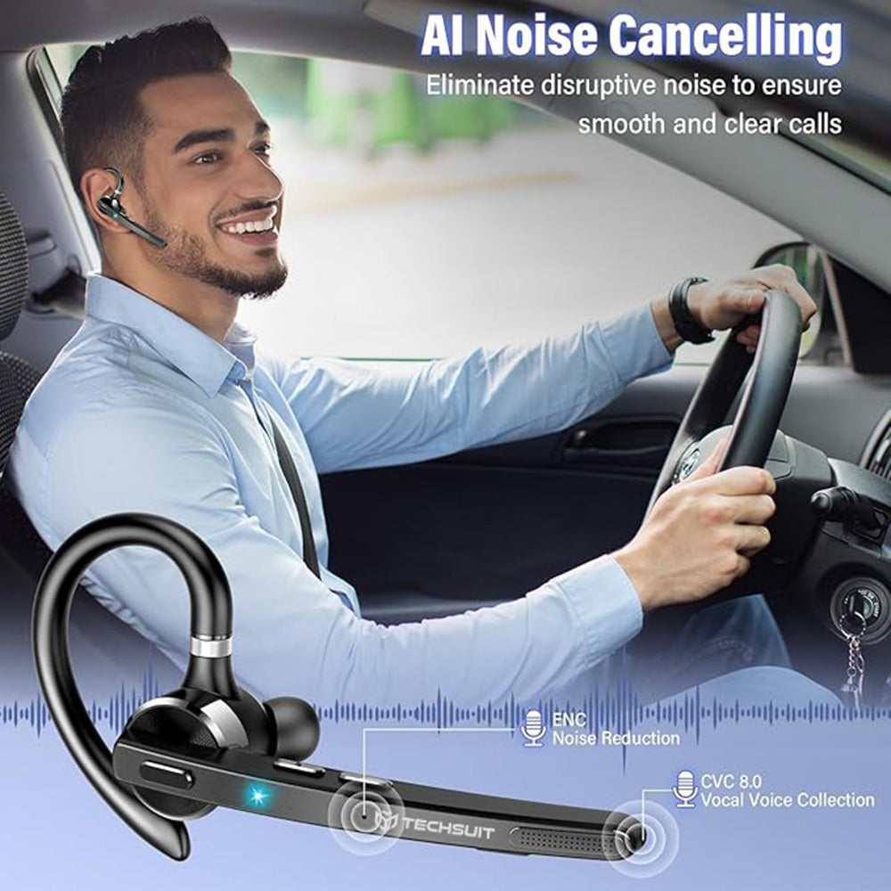 Handsfree Bluetooth Techsuit G9 TalkZen, A2DP, Čierna