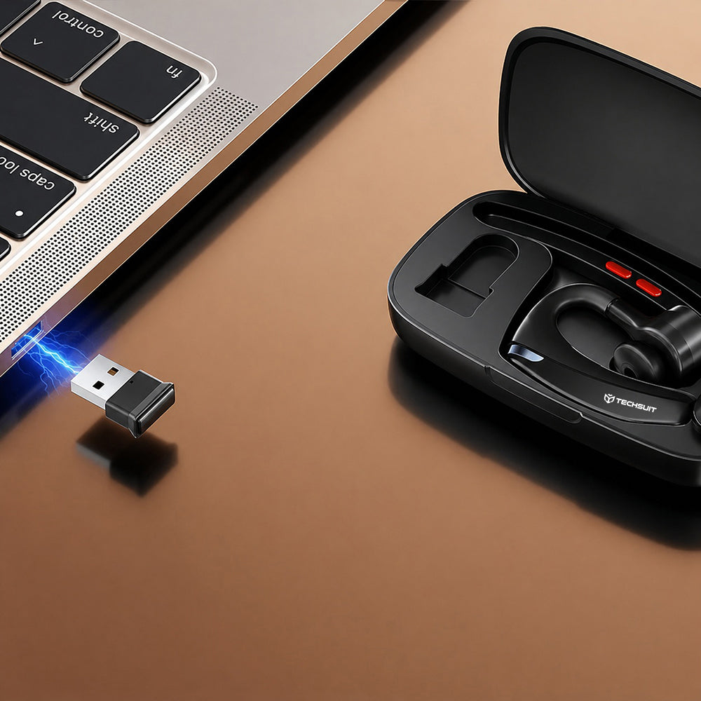 Slúchadlo Call Center Bluetooth Techsuit SoundForce Pro G10, A2DP, Čierne
