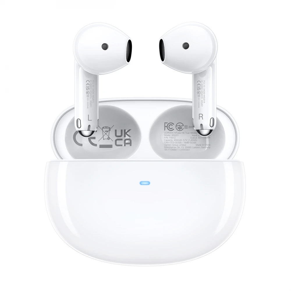Handsfree Bluetooth UGREEN HiTune H5 WS201, TWS, Biela