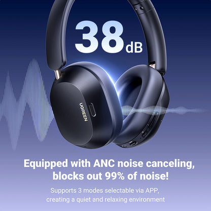 Handsfree Bluetooth UGREEN HiTune Max5C HP203, A2DP, ANC, Modrý